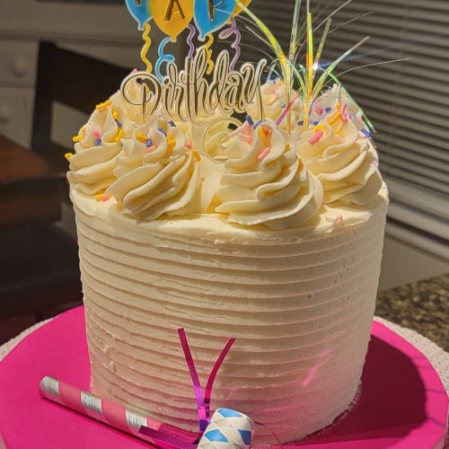 Vanilla Cake with Vanilla Buttercream